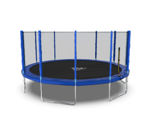 Батут DFC Trampoline Fitness с сеткой 16ft Синий