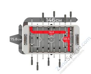 Игровой стол - футбол DFC Manhattan Style GS-ST-1218