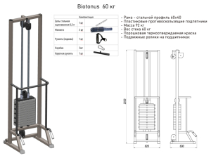 Реабилитационный тренажер DEXsport Biotonus 60
