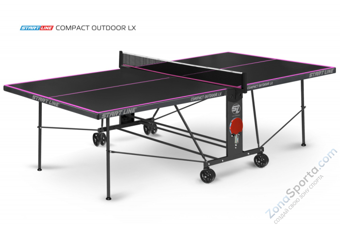 Стол теннисный Start Line Compact-2 LX Всепогодный Black